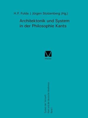 cover image of Architektonik und System in der Philosophie Kants